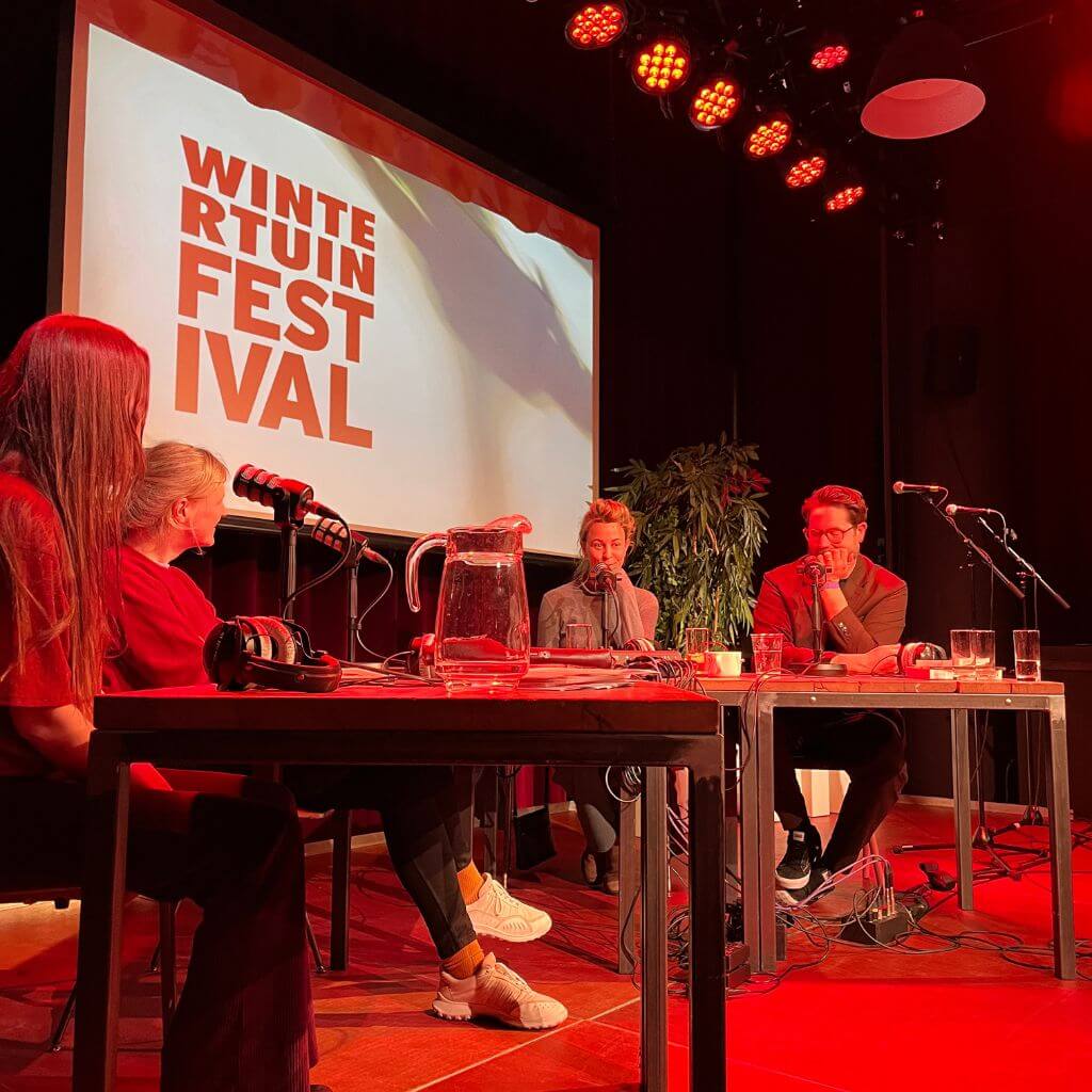 Opnames Radio Debuut tijdens het Wintertuinfestival 2023. Foto: Elske Nissen