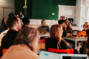 workshopdeelnemers tijdens Nieuwe Types